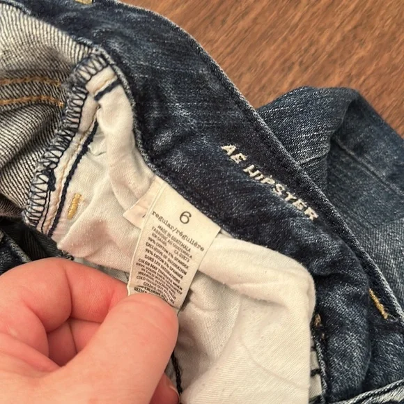 American Eagle. Vintage. Size 6 hipster. - Picture 6 of 6